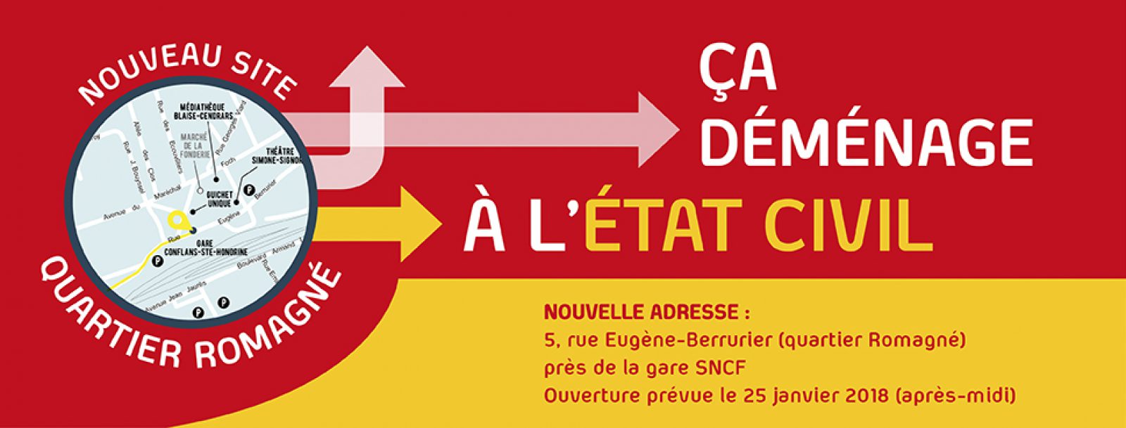 demenagement du service Etat civil